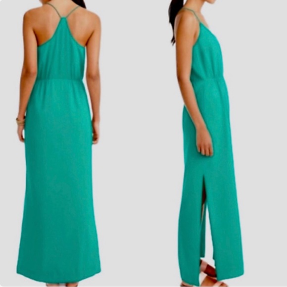 NWT J. Crew Factory Maxi Dress Size 14 Racerback Spaghetti Strap Formal Party - Picture 2 of 8